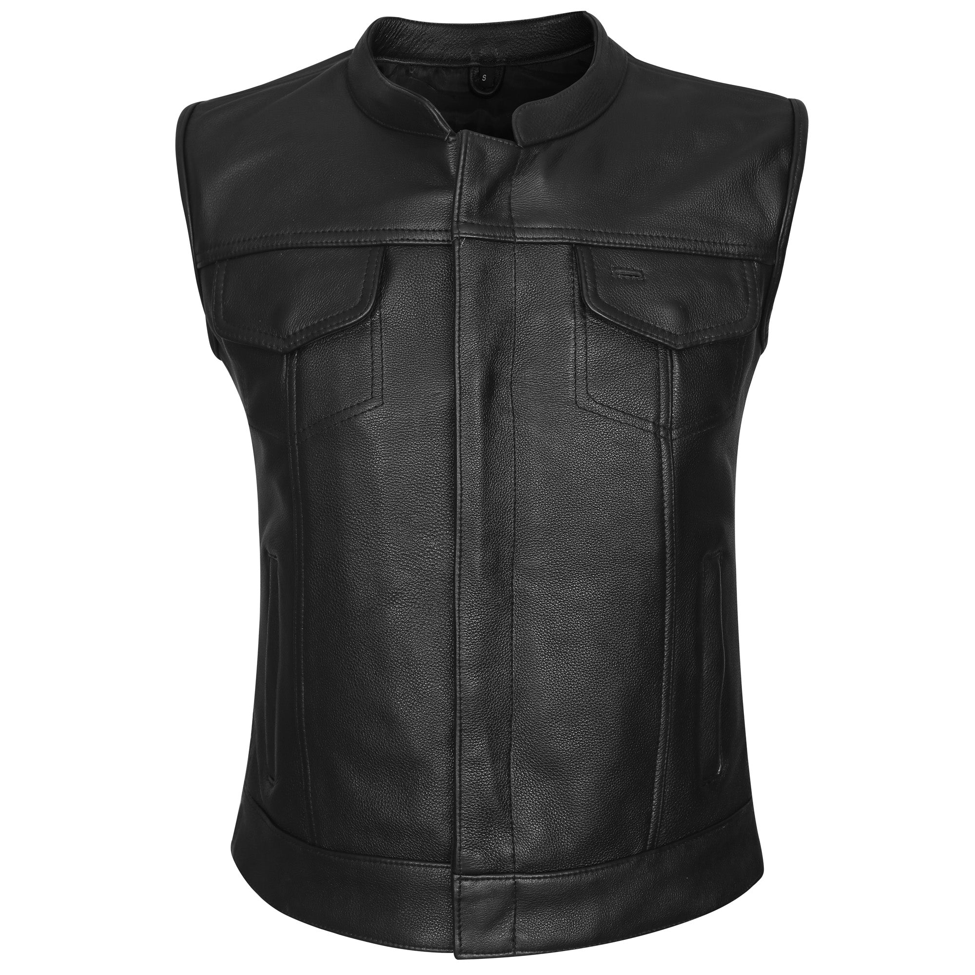 Ladies Leather Vest Motorcycle